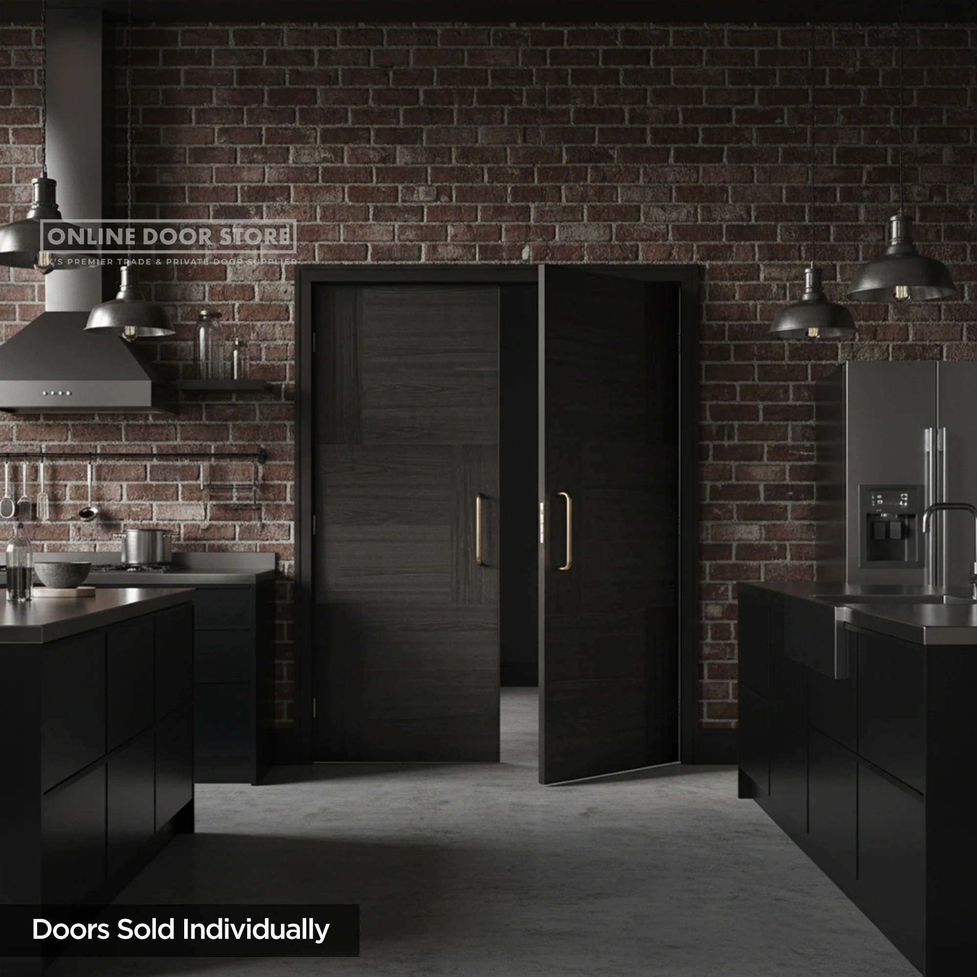 LPD Charcoal Black Seis FD30 Fire Door - Image 3