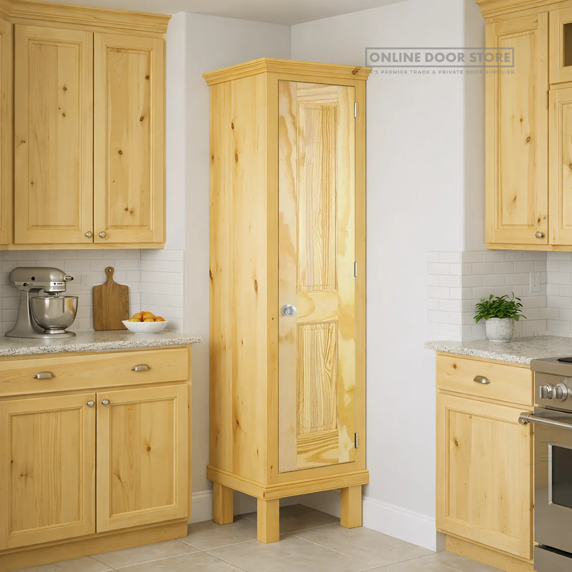 LPD Clear Pine 2-Panel Half Door - Image 2