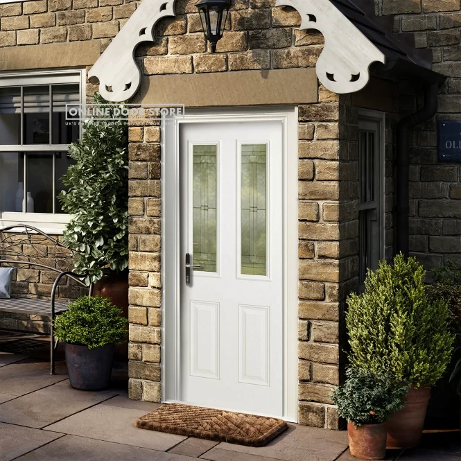 LPD GRP Malton White External Glazed Door 2L - Image 3