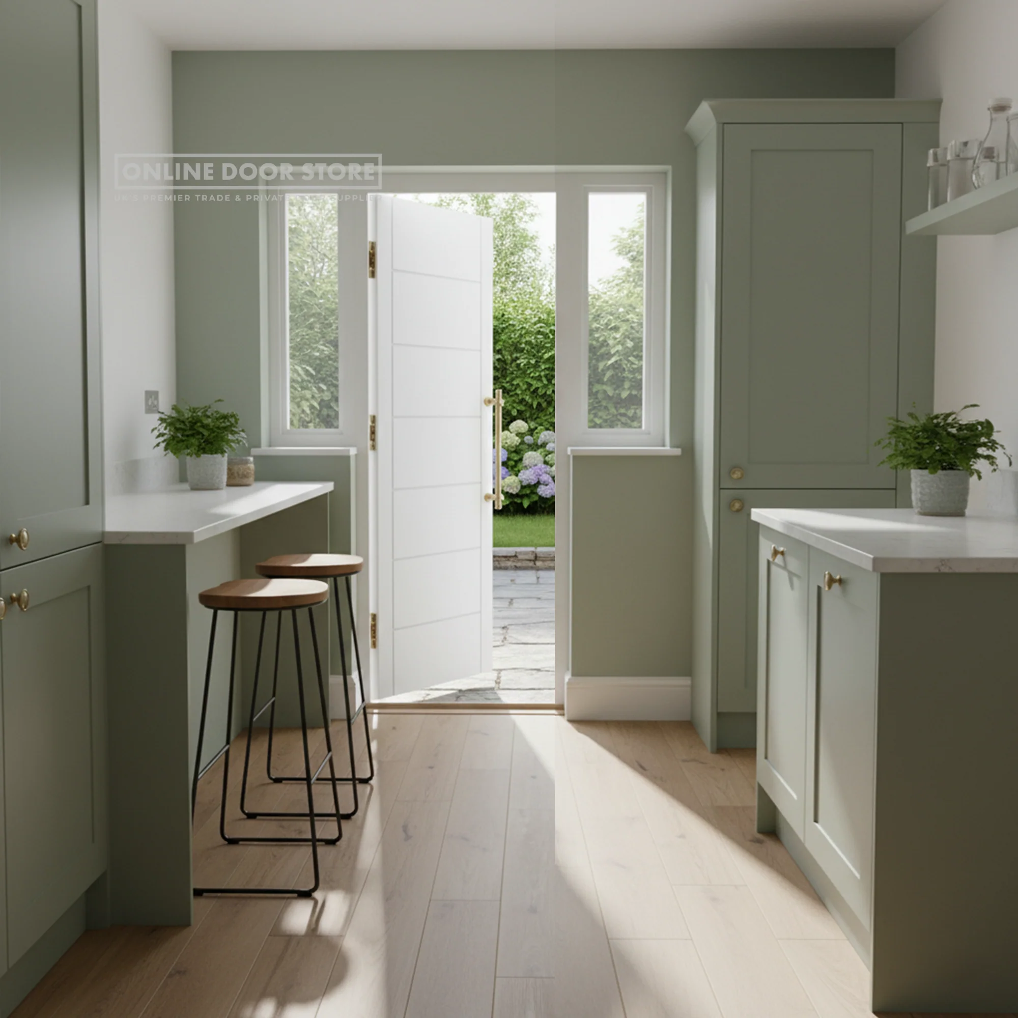 LPD GRP Modica White External Door - Image 2