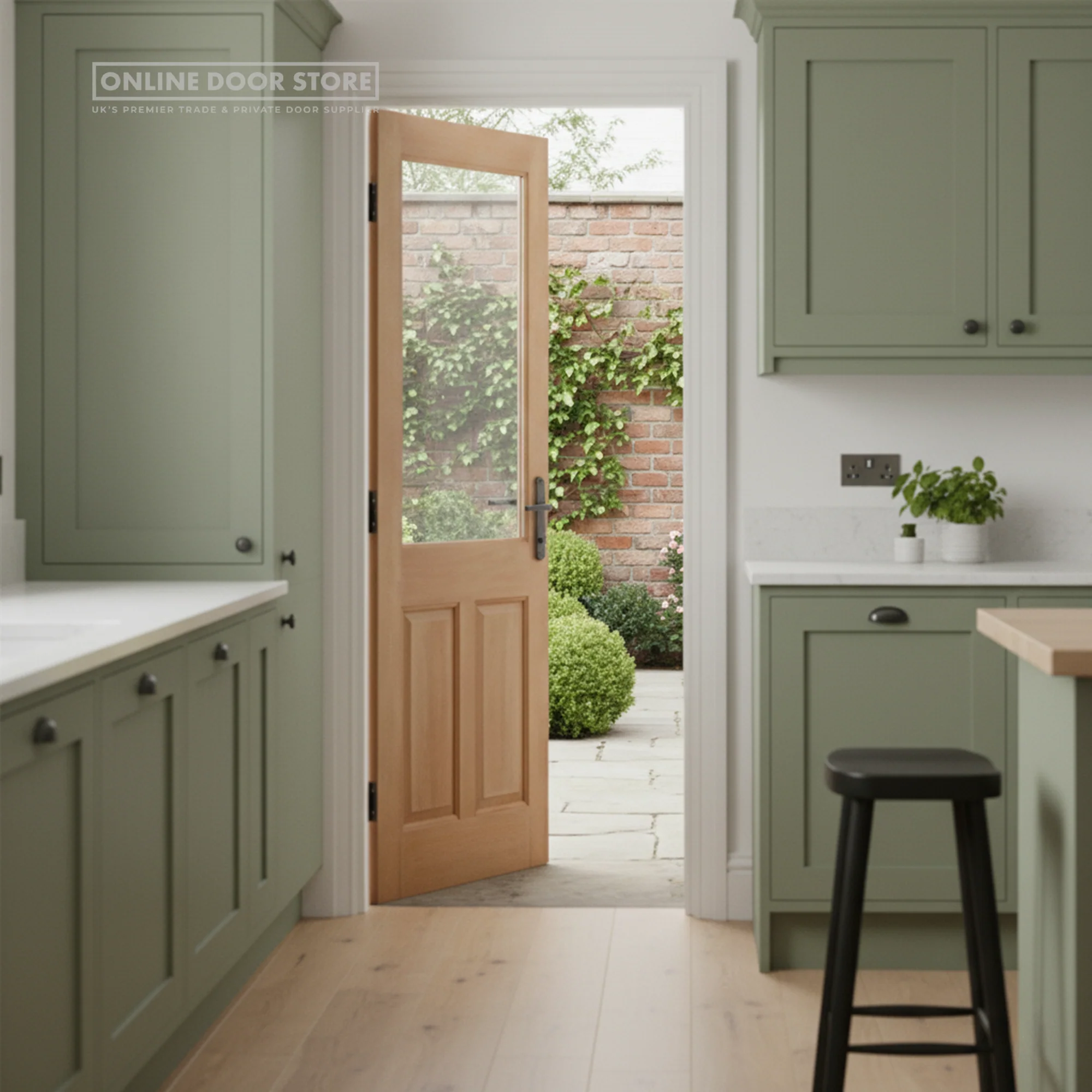 LPD Hardwood 2XG 2-Panel M&T Unglazed External Door - Image 2