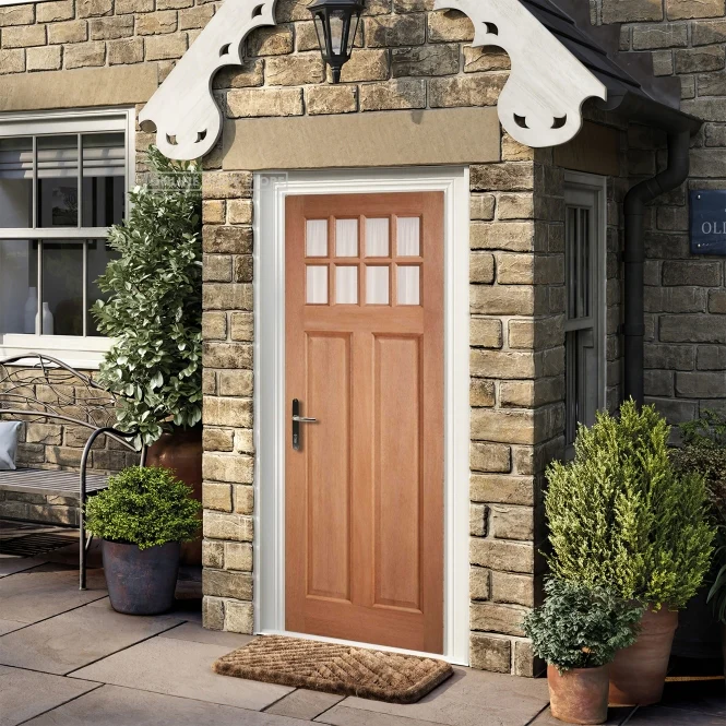 LPD Hardwood Chigwell Clear Glazed External Door - Image 3