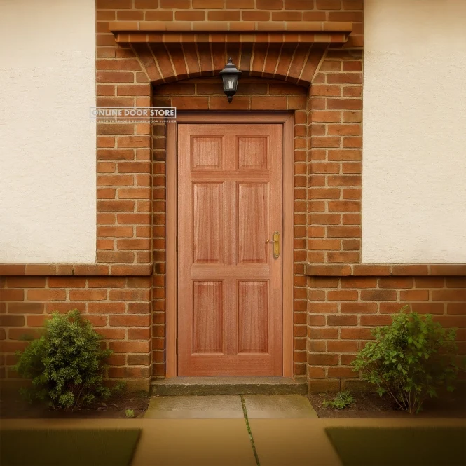 LPD Hardwood Colonial 6-Panel Dowelled External Door - Image 3