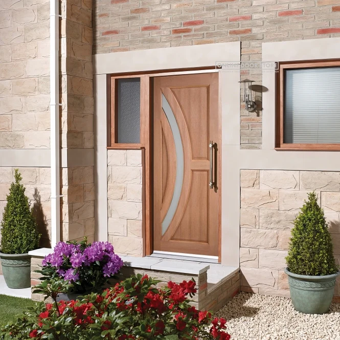 LPD Hardwood Harrow Frosted Glazed External Door - Image 3