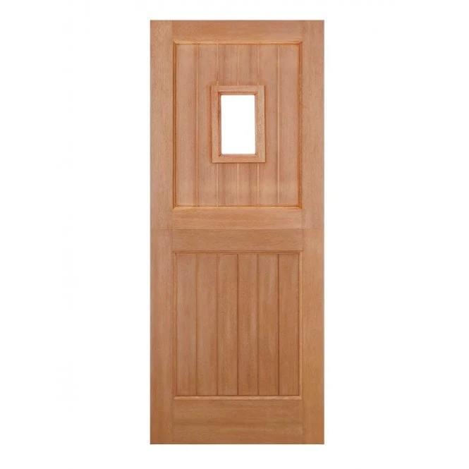 LPD Hardwood Stable Straight Top 1L M&T Unglazed External Door