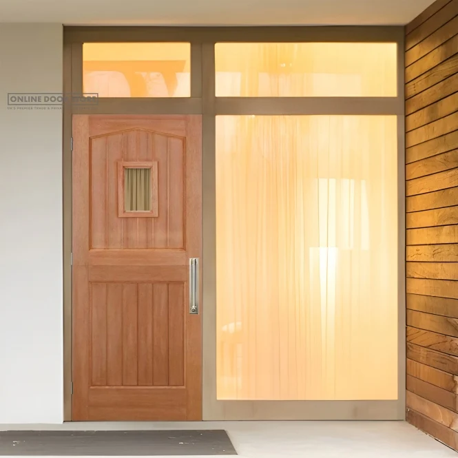 LPD Hardwood Stable Straight Top 1L M&T Unglazed External Door - Image 3