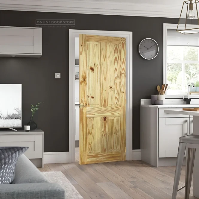 LPD Knotty Pine 4-Panel Internal Door - Image 3