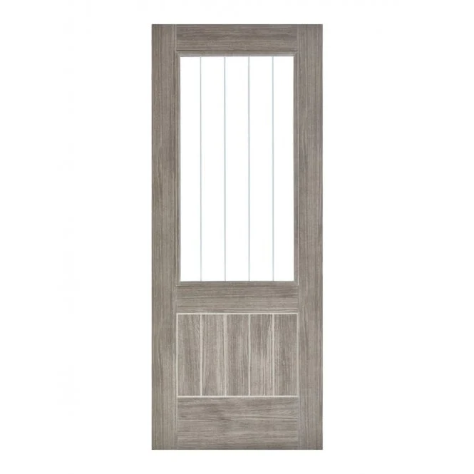 LPD Laminate Light Grey Mexicano Internal Glazed Door