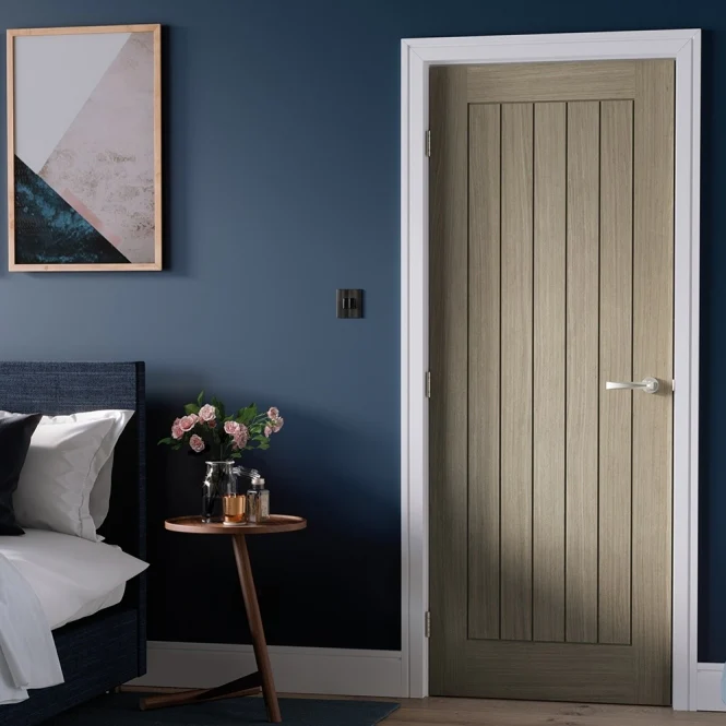 LPD Light Grey Belize Pre Finished FD30 Fire Door - Image 4