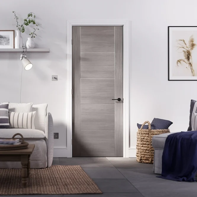 LPD Light Grey Laminated Vancouver Internal Door - Image 3