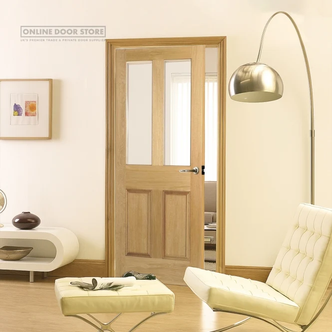 LPD Malton Victorian Oak Unglazed Internal Door - Image 3