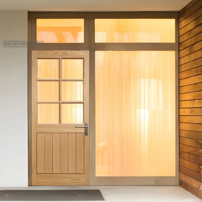 LPD Oak Cottage External Glazed Door 6L - Image 3