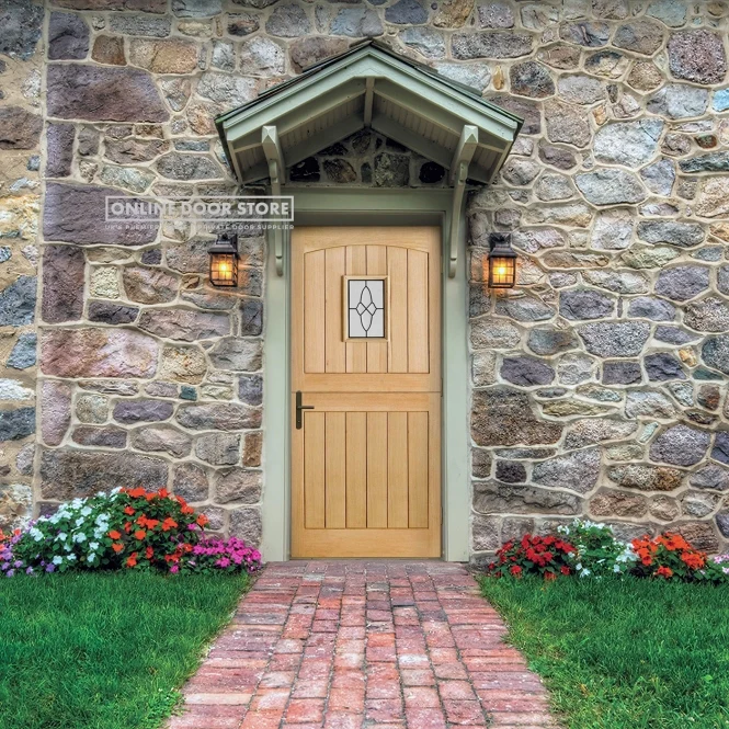 LPD Oak Cottage Stable External Glazed Door 1L - Image 3