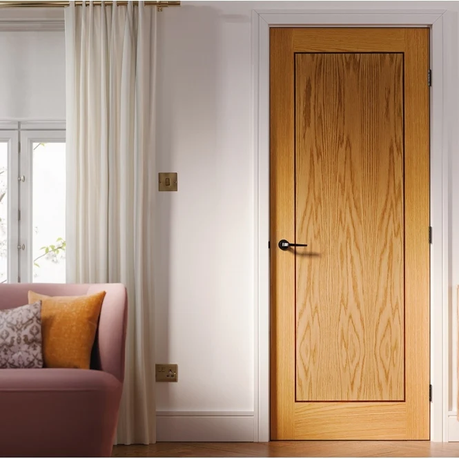 LPD Oak Inlay 1 Panel Internal Door - Image 3