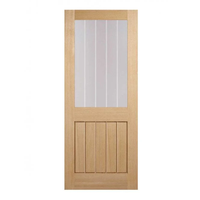 LPD Oak Mexicano Half Light Glazed Fire Door