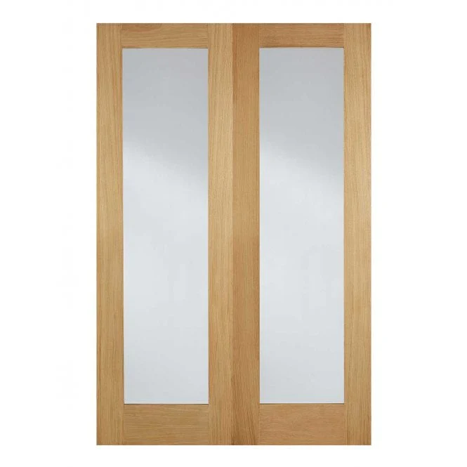 LPD Oak Pattern 20 Internal Glazed Door Pair