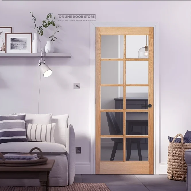 LPD Oak SA Internal Glazed Door 10L - Image 3