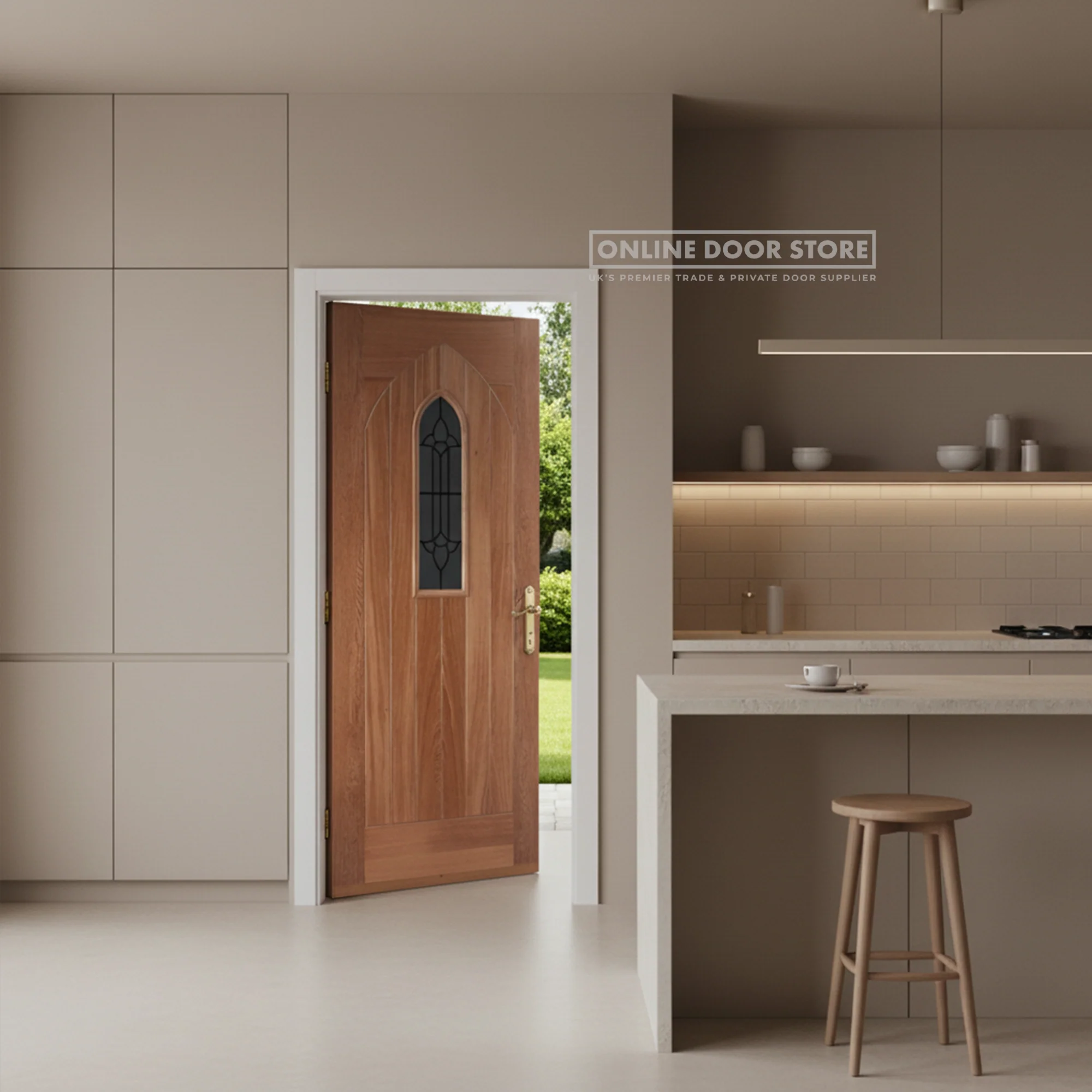 LPD Oak Westminster Glazed External Door - Image 3