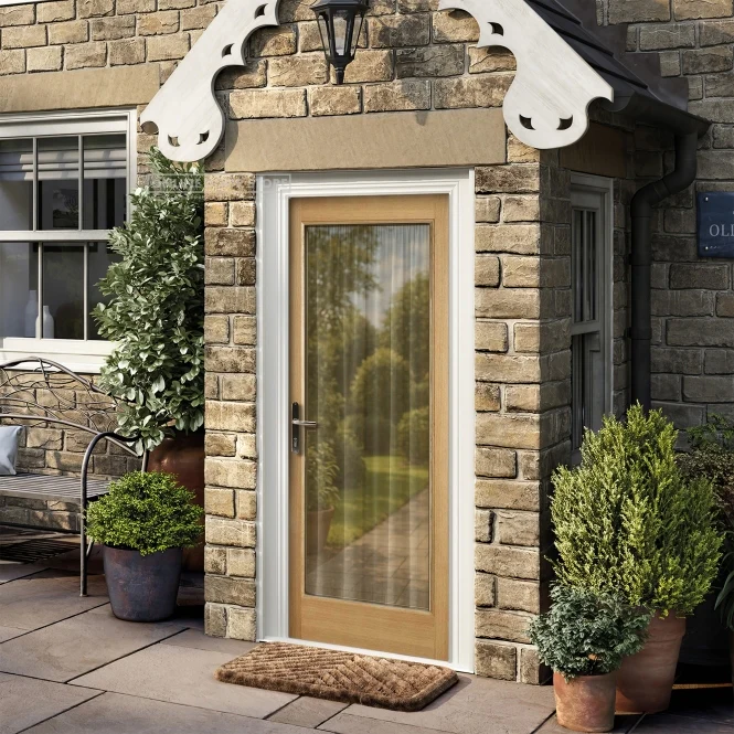 LPD Pattern 10 Clear Glazed 1L External Door - Image 3