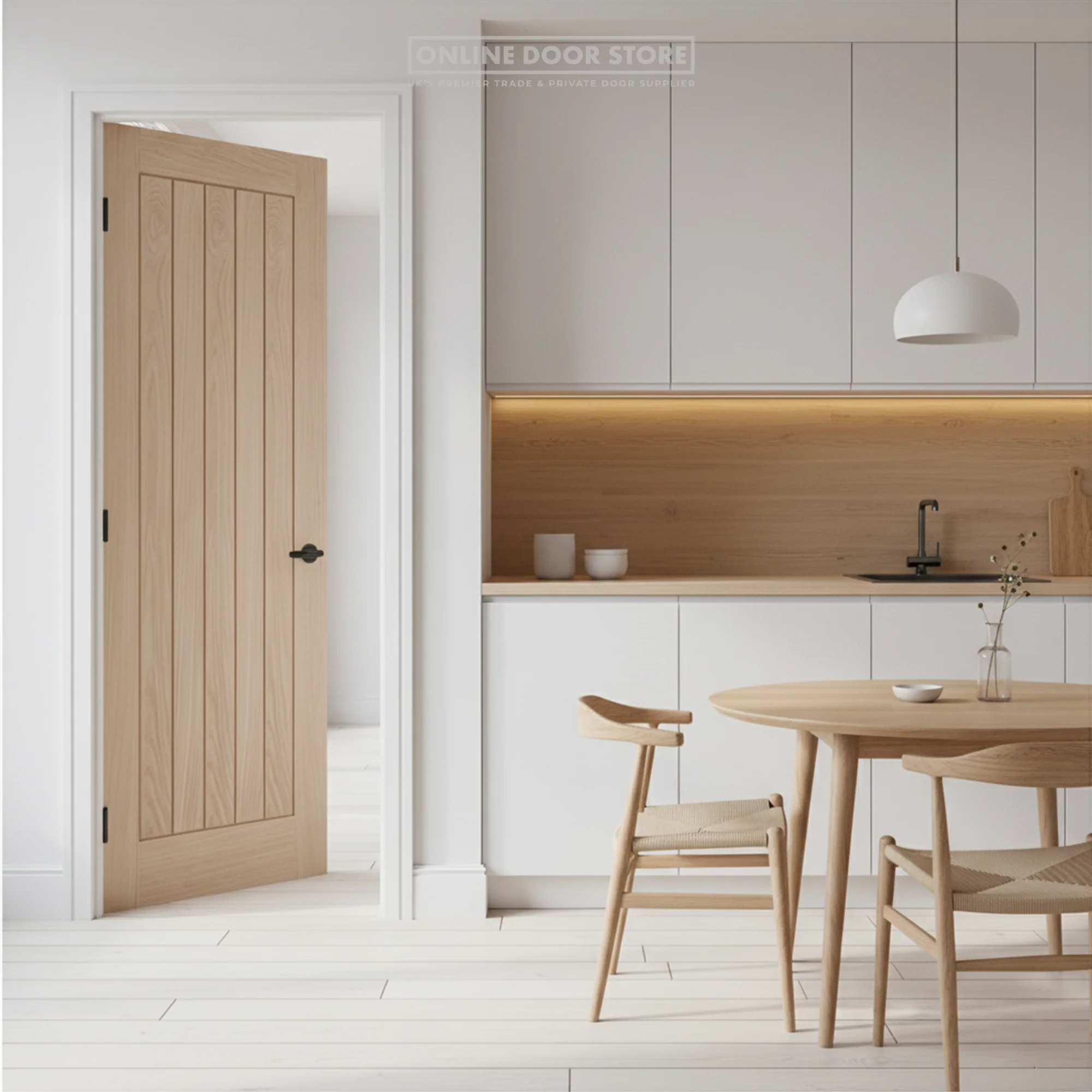 LPD Pre-Finished Oak Belize FD30 Fire Door - Image 2