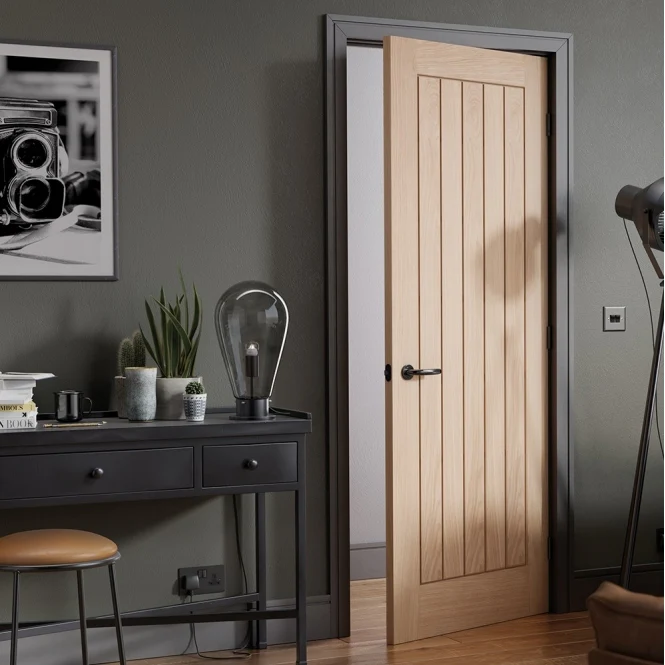 LPD Pre-Finished Oak Belize FD30 Fire Door - Image 3