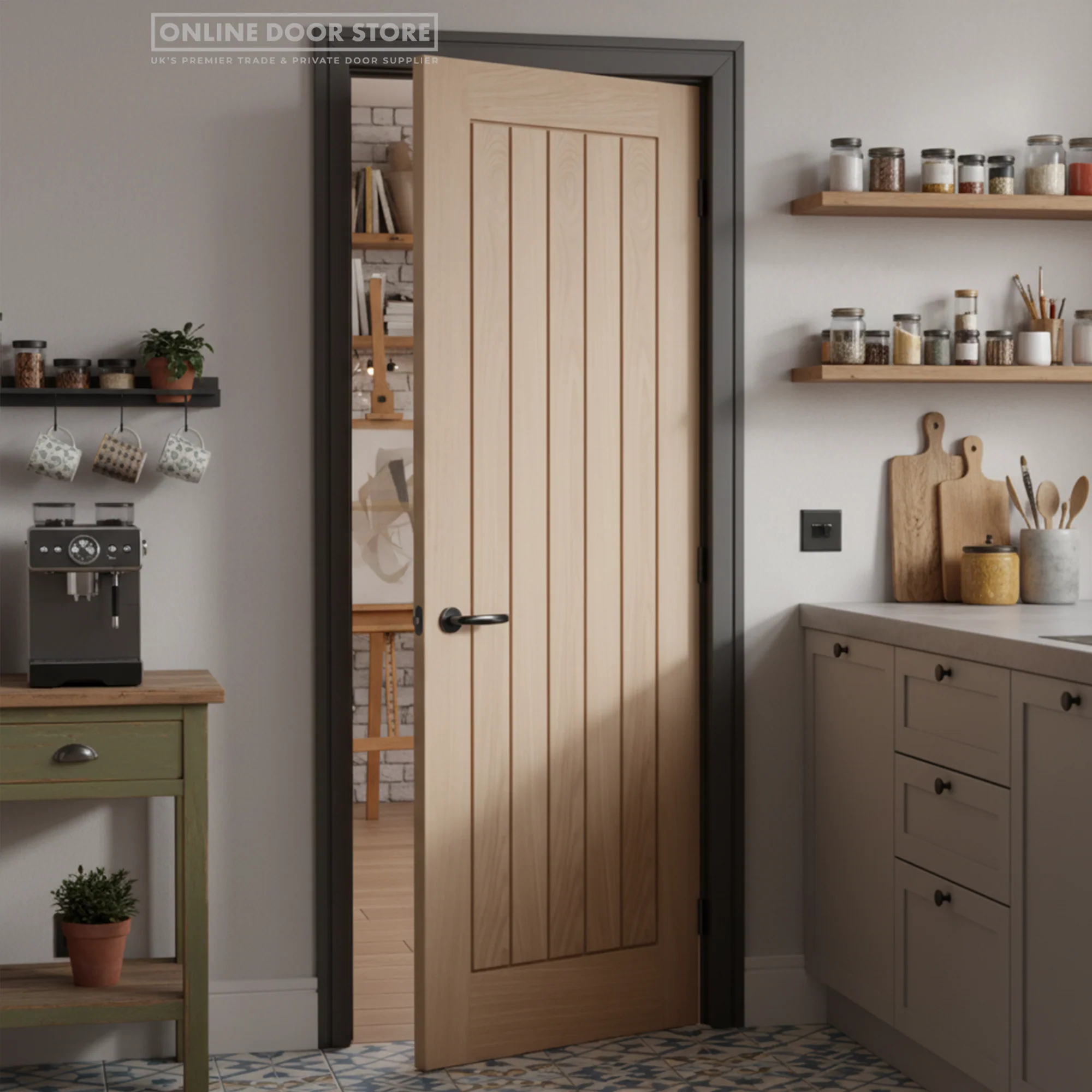 LPD Pre-Finished Oak Belize Internal Door - Image 2