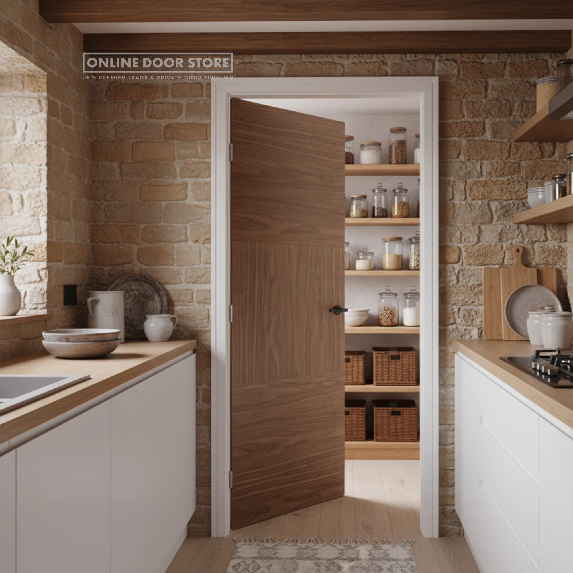 LPD Walnut Tres Internal Door - Image 2