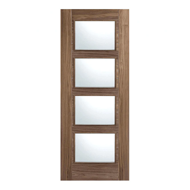 LPD Walnut Vancouver 4 Light Internal Glazed Door