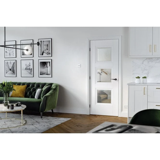 LPD White Amsterdam Internal Glazed Door 3L - Image 3