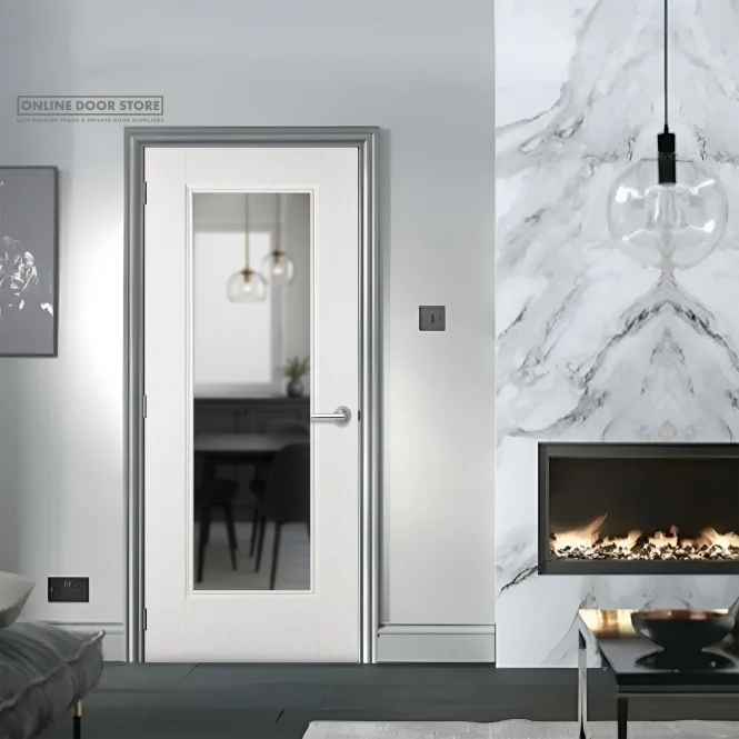 LPD White Eindhoven 1L Internal Glazed Door - Image 3