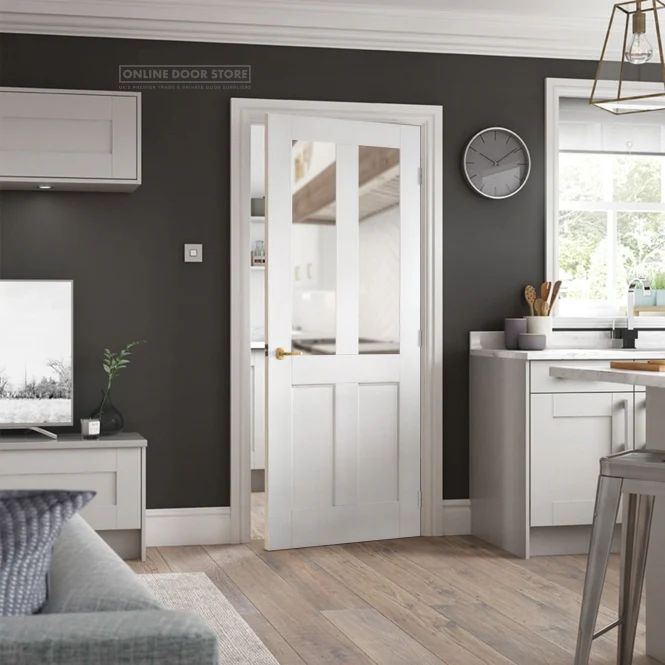 LPD White London Internal Glazed Door 2L - Image 3