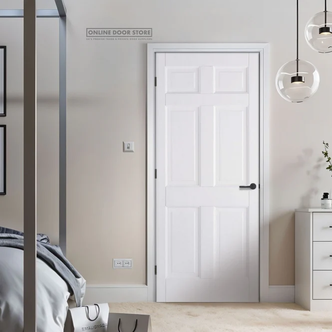 LPD White Regency 6-Panel Internal Door - Image 3