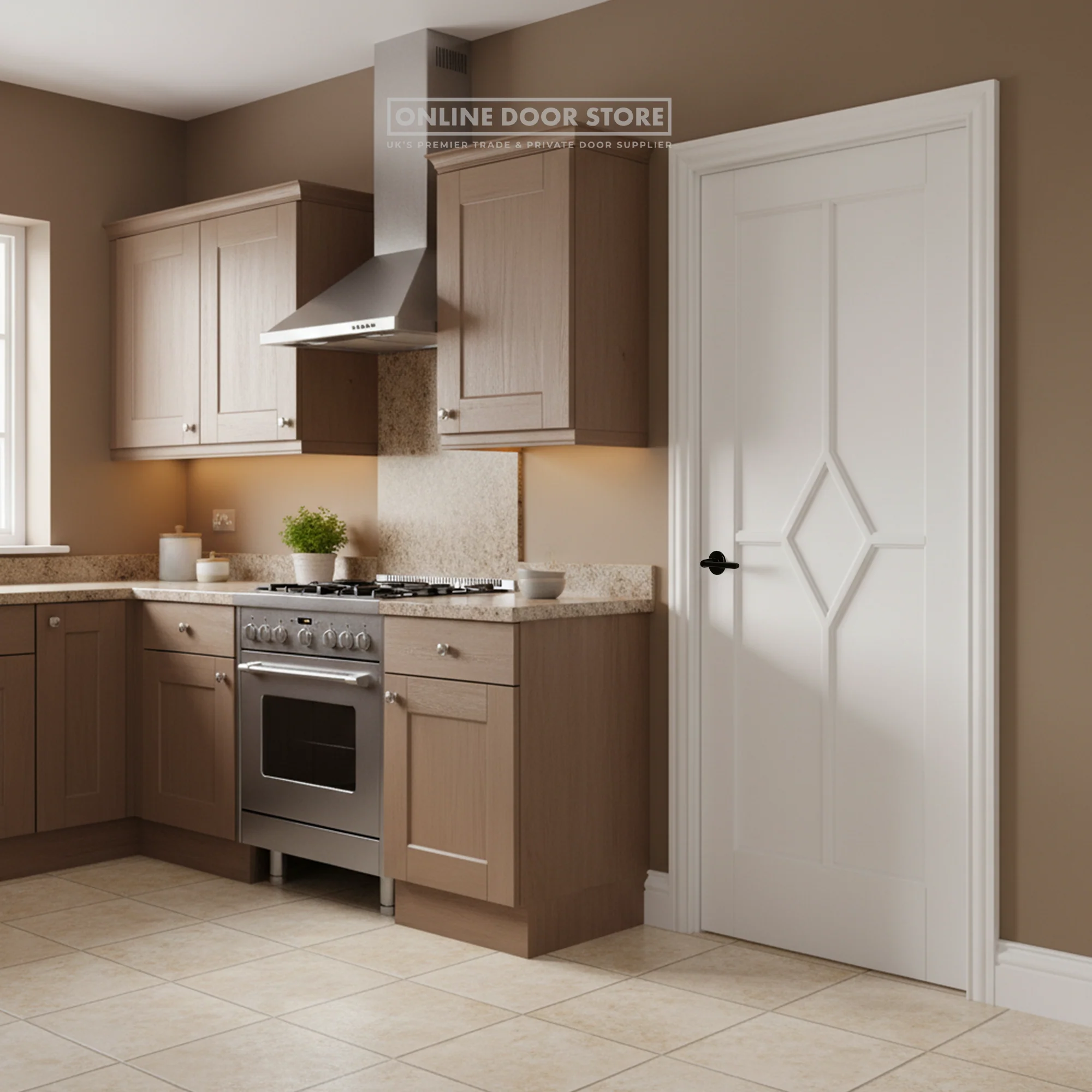 LPD White Reims FD30 Fire Door - Image 4