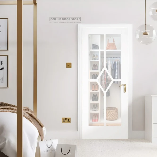 LPD White Reims Internal Glazed Door - Image 3