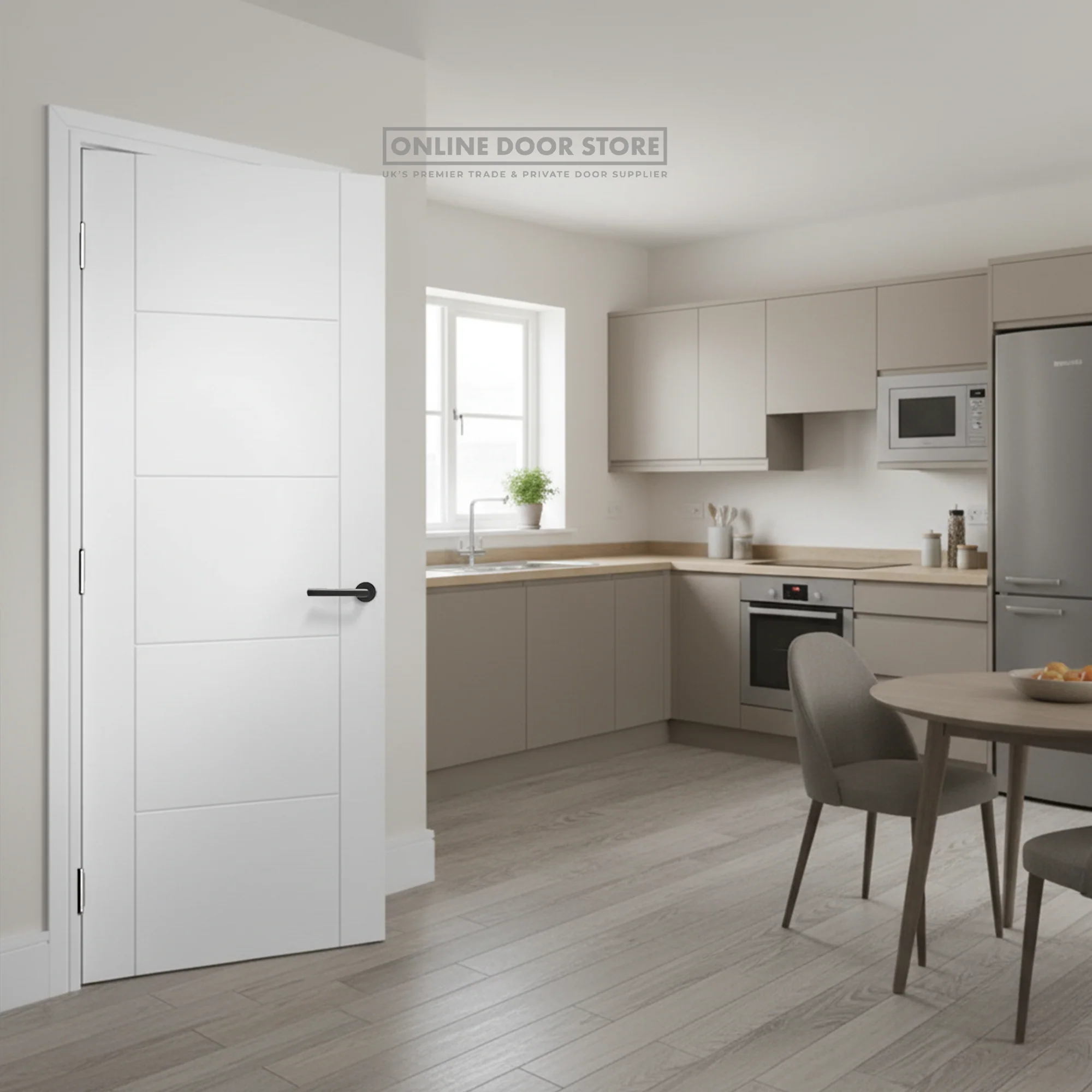 LPD White Vancouver 5P Internal Door - Image 2
