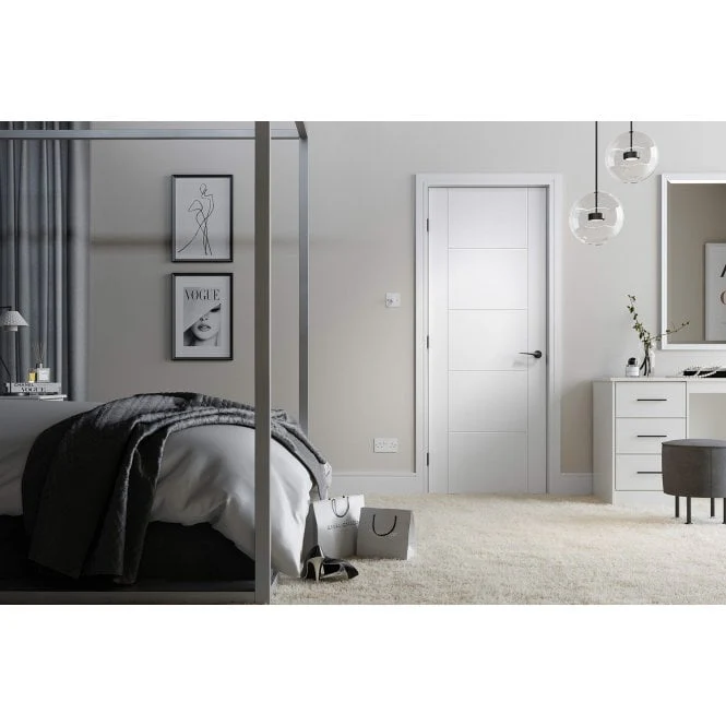 LPD White Vancouver 5P Internal Door - Image 3