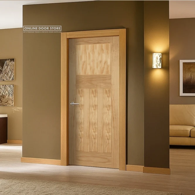 Mendes 1930's Un-Finished Pine 4 Panel Internal Door - Image 3