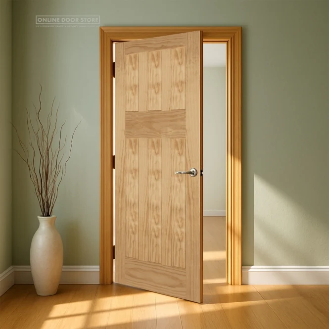 Mendes 1930's Un-Finished Pine 6 Panel Internal Door - Image 2