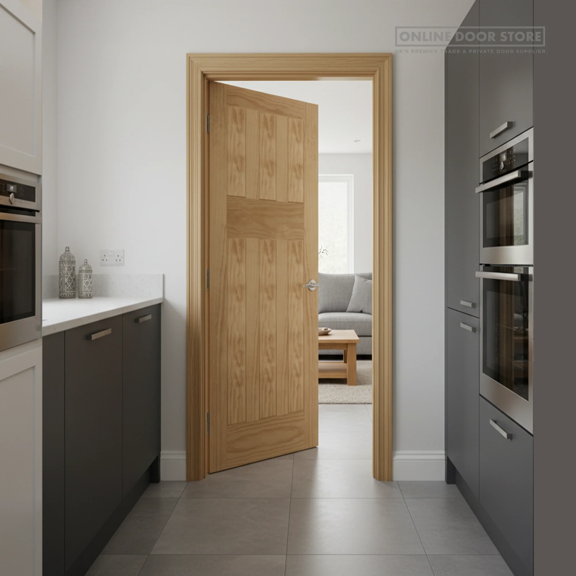 Mendes 1930's Un-Finished Pine 6 Panel Internal Door - Image 3
