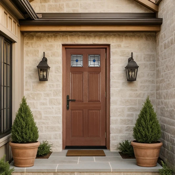 Mendes Colonial Top Light Leaded Glazed External Door - Image 3