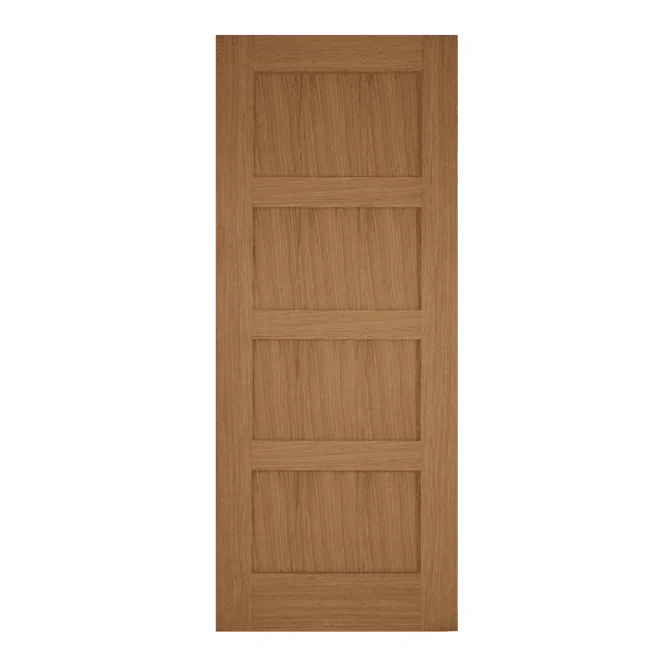Mendes Contemporary Un-Finished Oak 4 Panel FD30 Fire Door