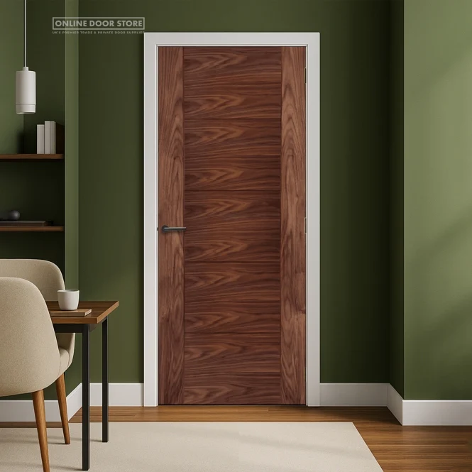 Mendes Iseo Semi-Solid Pre-Finished Walnut Internal Door - Image 2