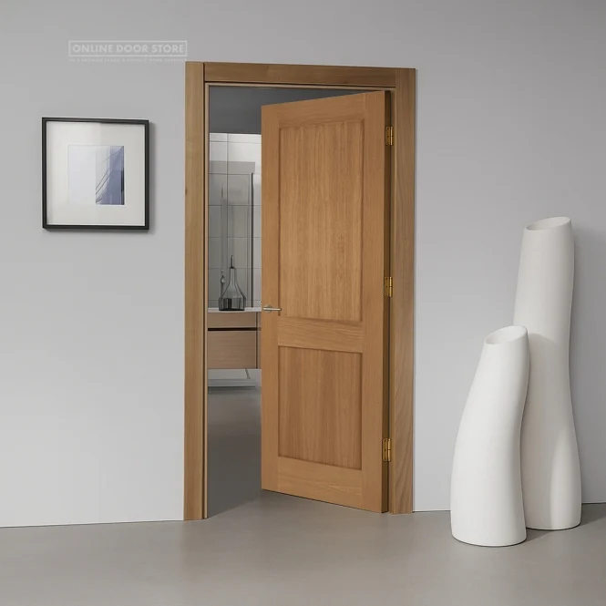 Mendes Marlbrough Un-Finished Oak 2 Panel Internal Door - Image 2