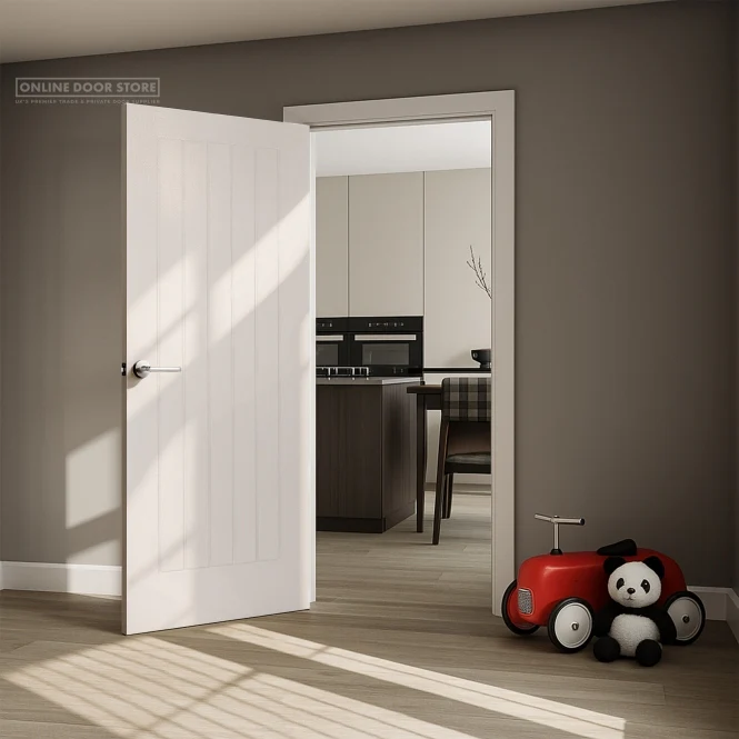 Mendes Mexicano Basic White Primed Internal Door - Image 2