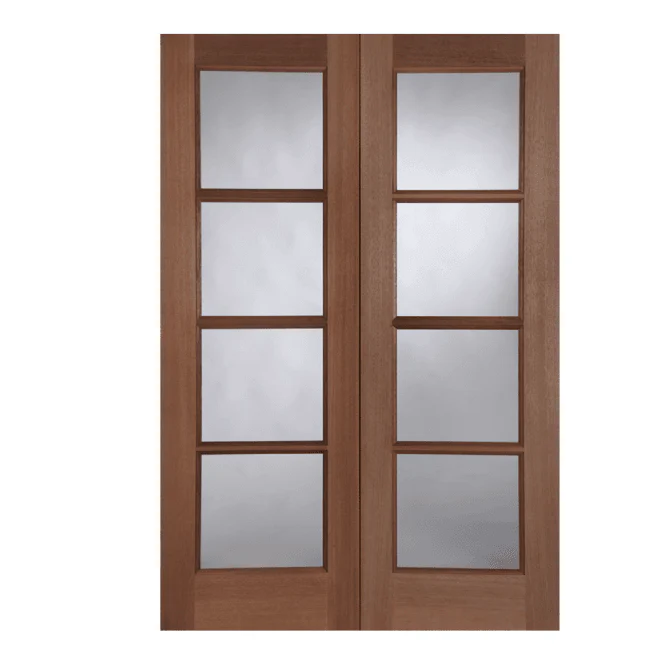 Mendes Pattern 70 Hardwood Unglazed External Door Pair