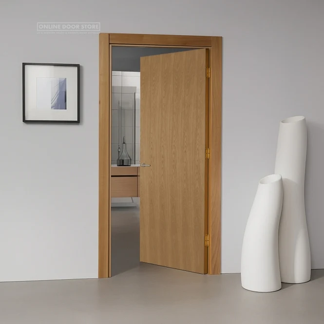 Mendes Veneer Pre-Finished Oak Flush Internal Door - Image 2
