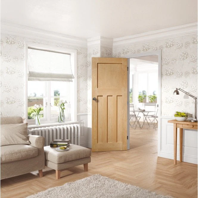 XL Joinery DX 1930's Pre-Finished Oak Internal Door - Image 3