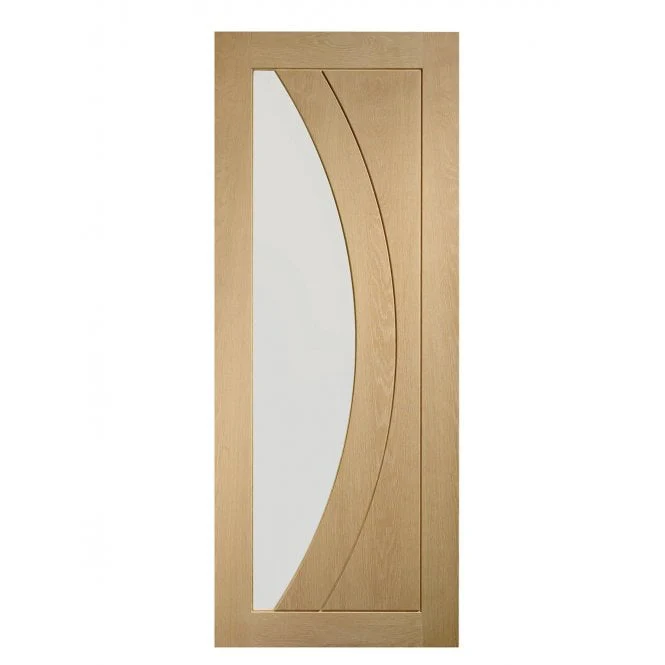 XL Joinery Salerno Pre-Finished Oak Clear Internal Glazed Door