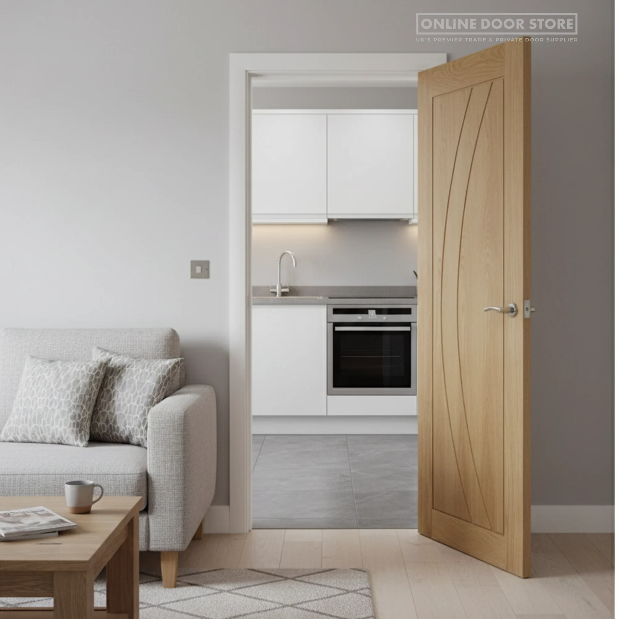 XL Joinery Salerno Pre-finished Oak Internal Door - Image 3
