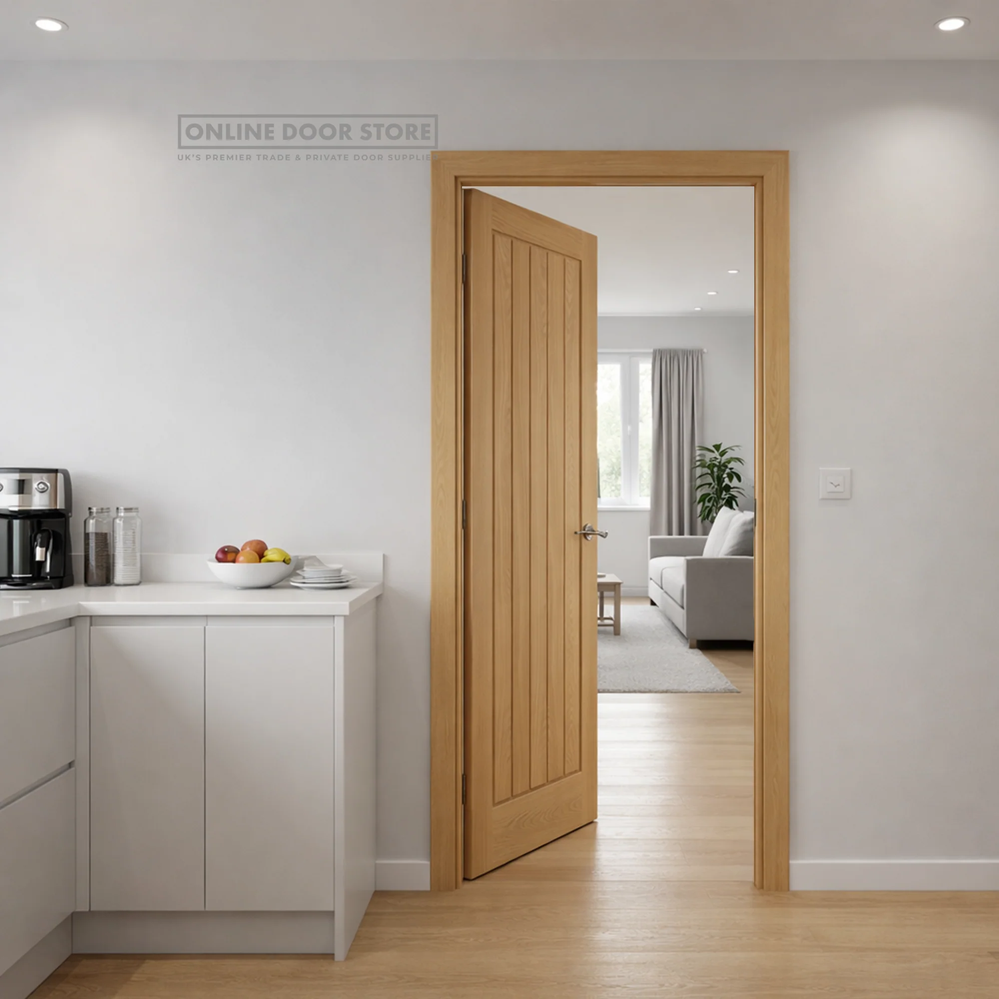 XL Joinery Suffolk Original Pre-finished Oak FD30 Fire Door - Image 2